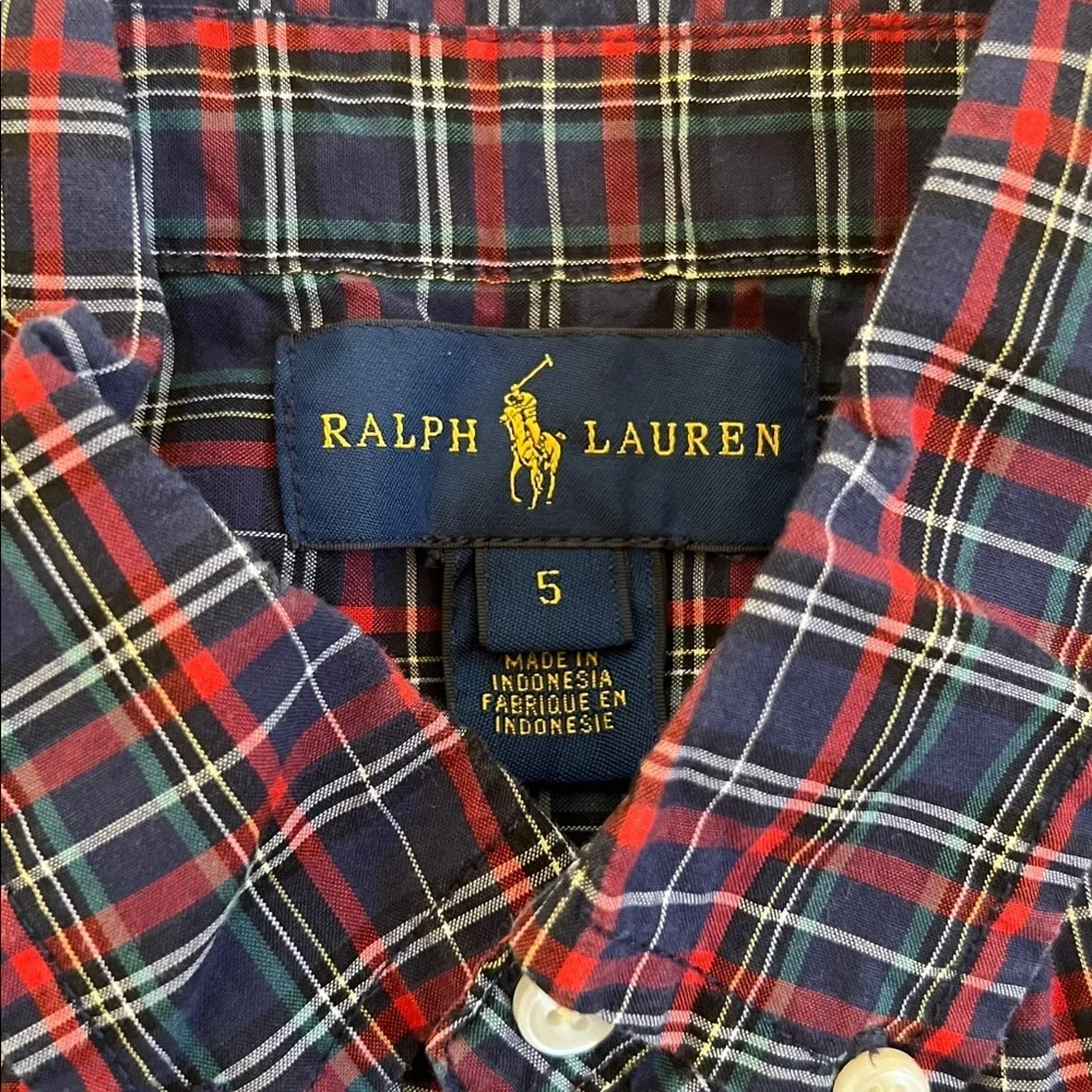 Ralph Lauren Multicolor Plaid Button-Down Shirt